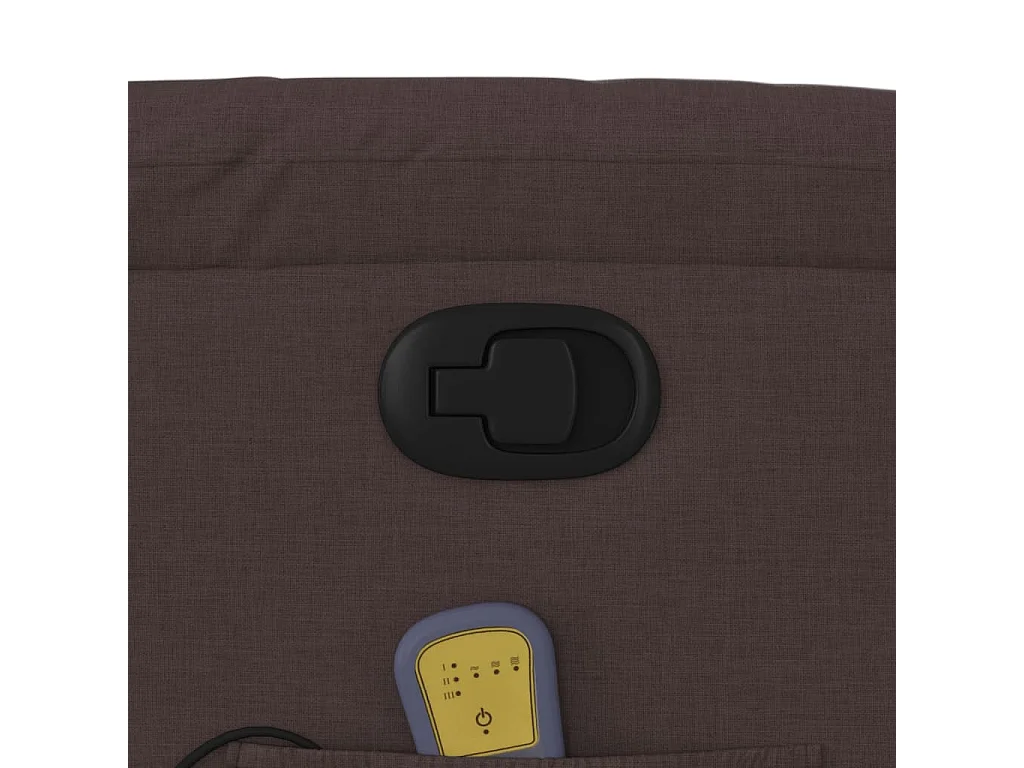 Fauteuil de relaxation TV tissu marron 75 x 92.5 x 100 cm DEC026987