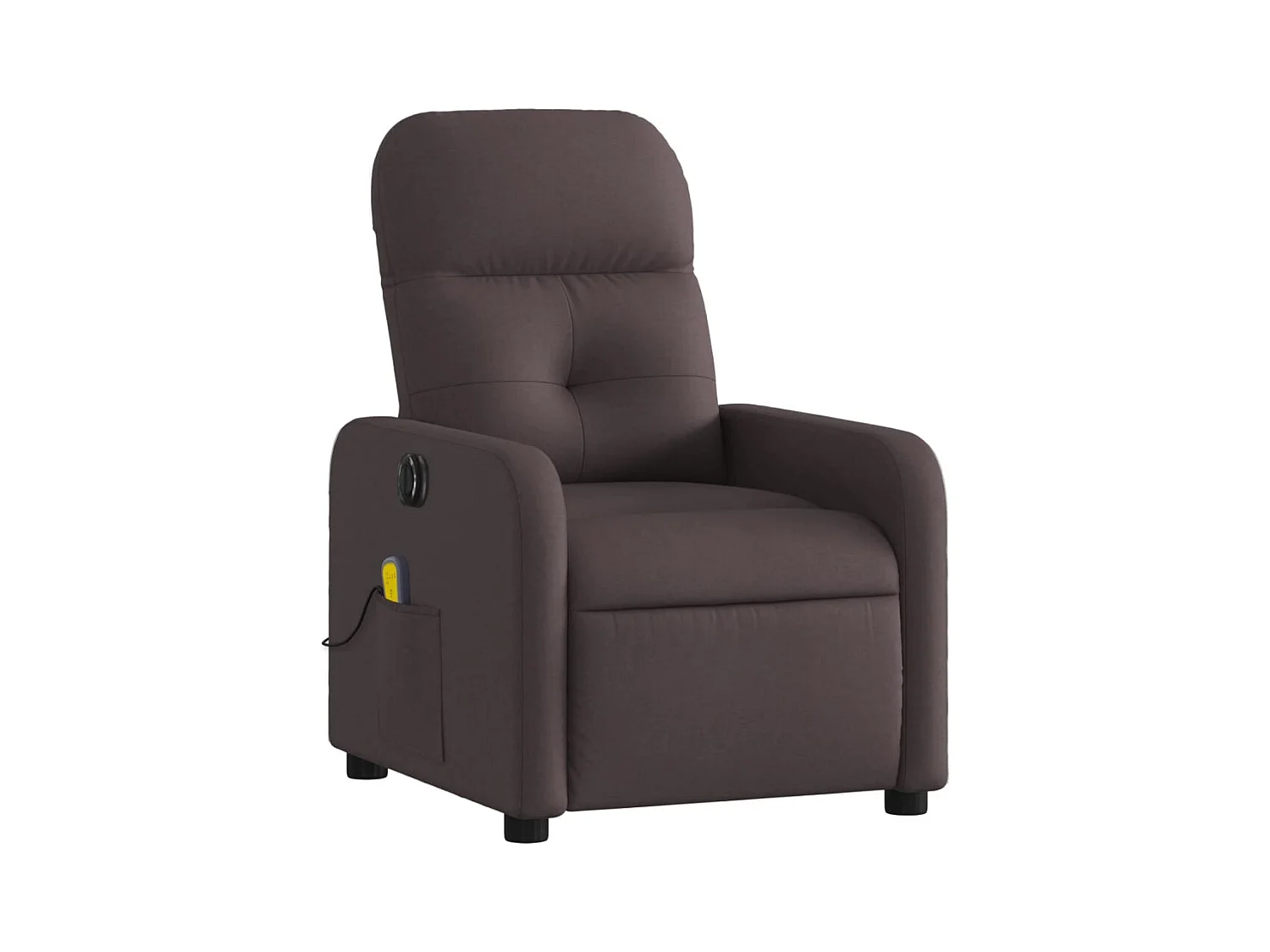 Fauteuil de relaxation TV tissu marron 66 x 89 x 96 cm DEC027187