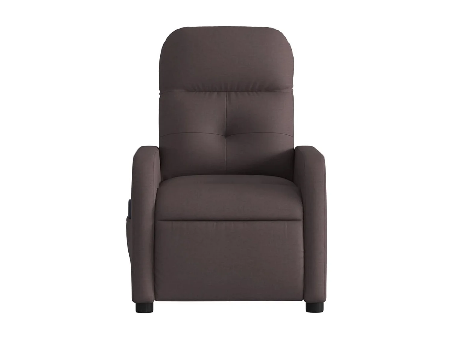 Fauteuil de relaxation TV tissu marron 66 x 89 x 96 cm DEC027187