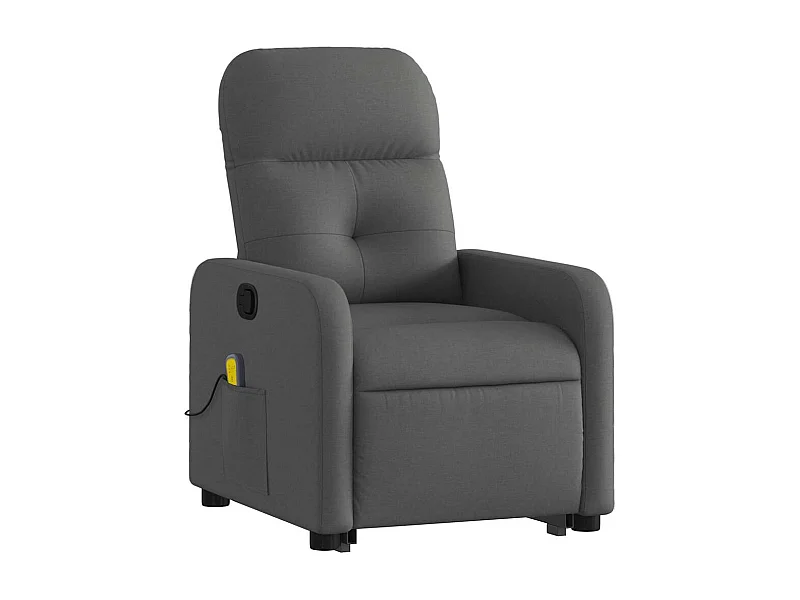 Fauteuil de relaxation TV tissu grise 66 x 89 x 96 cm DEC026953