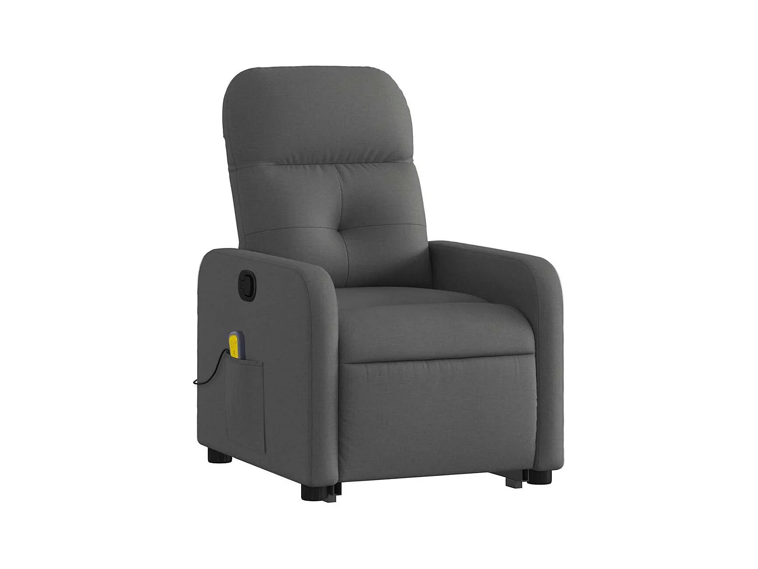 Fauteuil de relaxation TV tissu grise 66 x 89 x 96 cm DEC026953