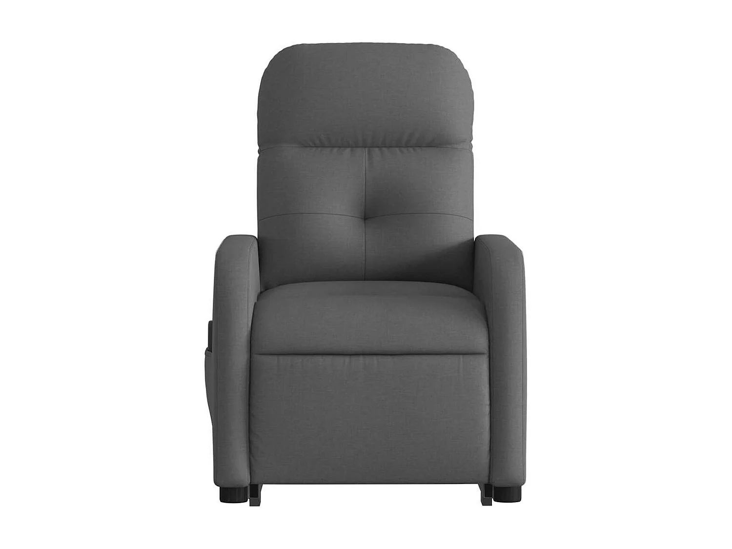 Fauteuil de relaxation TV tissu grise 66 x 89 x 96 cm DEC026953