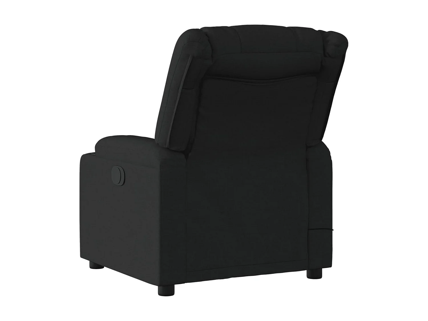 Fauteuil de relaxation TV tissu noire 77 x 93 x 99 cm DEC027058