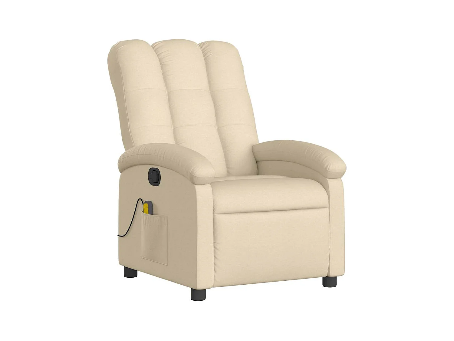 Fauteuil de relaxation TV tissu crème 70 x 93 x 101 cm DEC026896