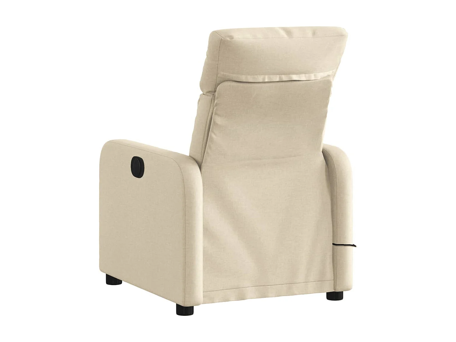 Fauteuil de relaxation TV tissu crème 66 x 89.5 x 95.5 cm DEC026895