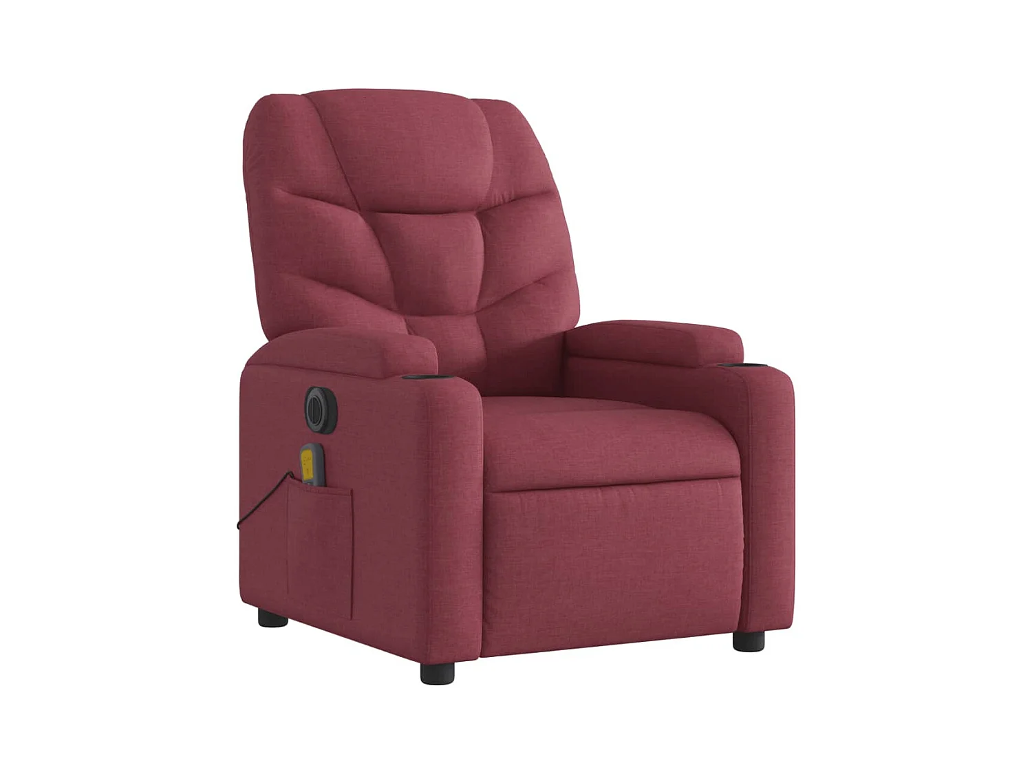Fauteuil de relaxation TV tissu bordeaux 74 x 89 x 100 cm DEC027251
