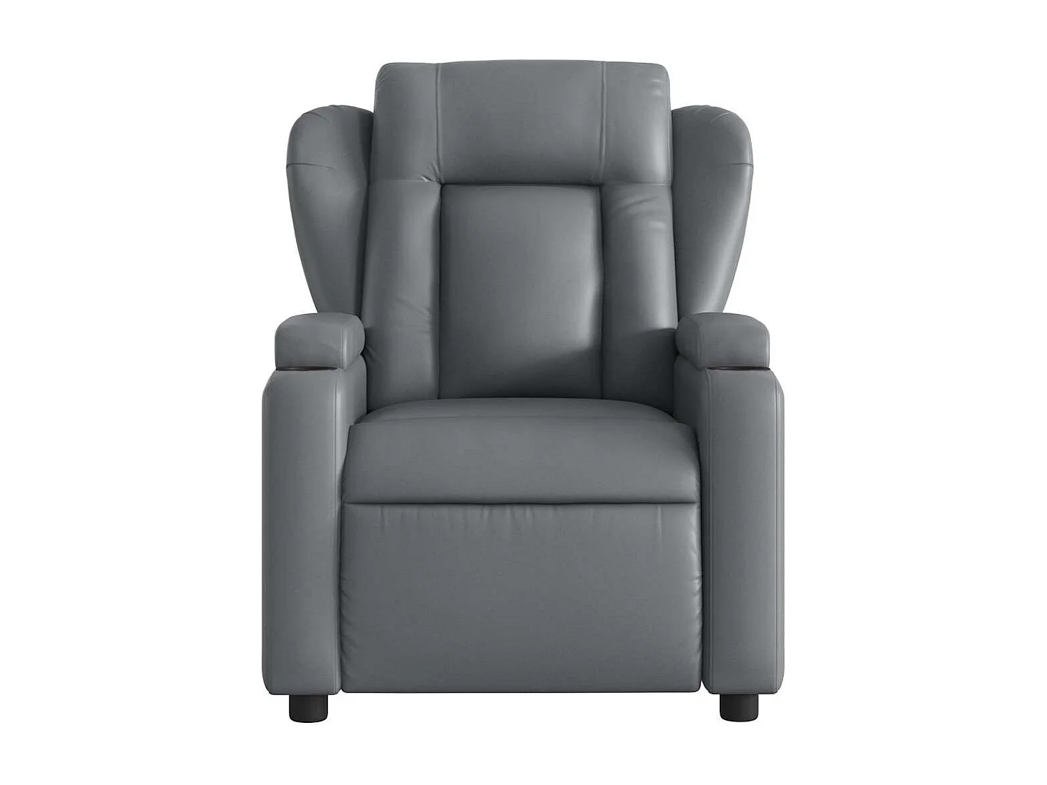 Fauteuil de relaxation TV PVC grise 77 x 94.5 x 100 cm DEC026971
