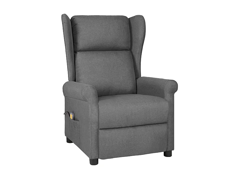 Fauteuil de relaxation avec tissu grise 73 x 95 x 103 cm DEC029200
