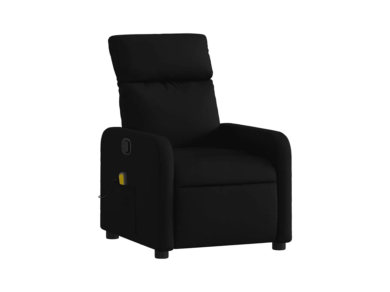 Fauteuil de relaxation TV tissu noire 66 x 89.5 x 95.5 cm DEC027071