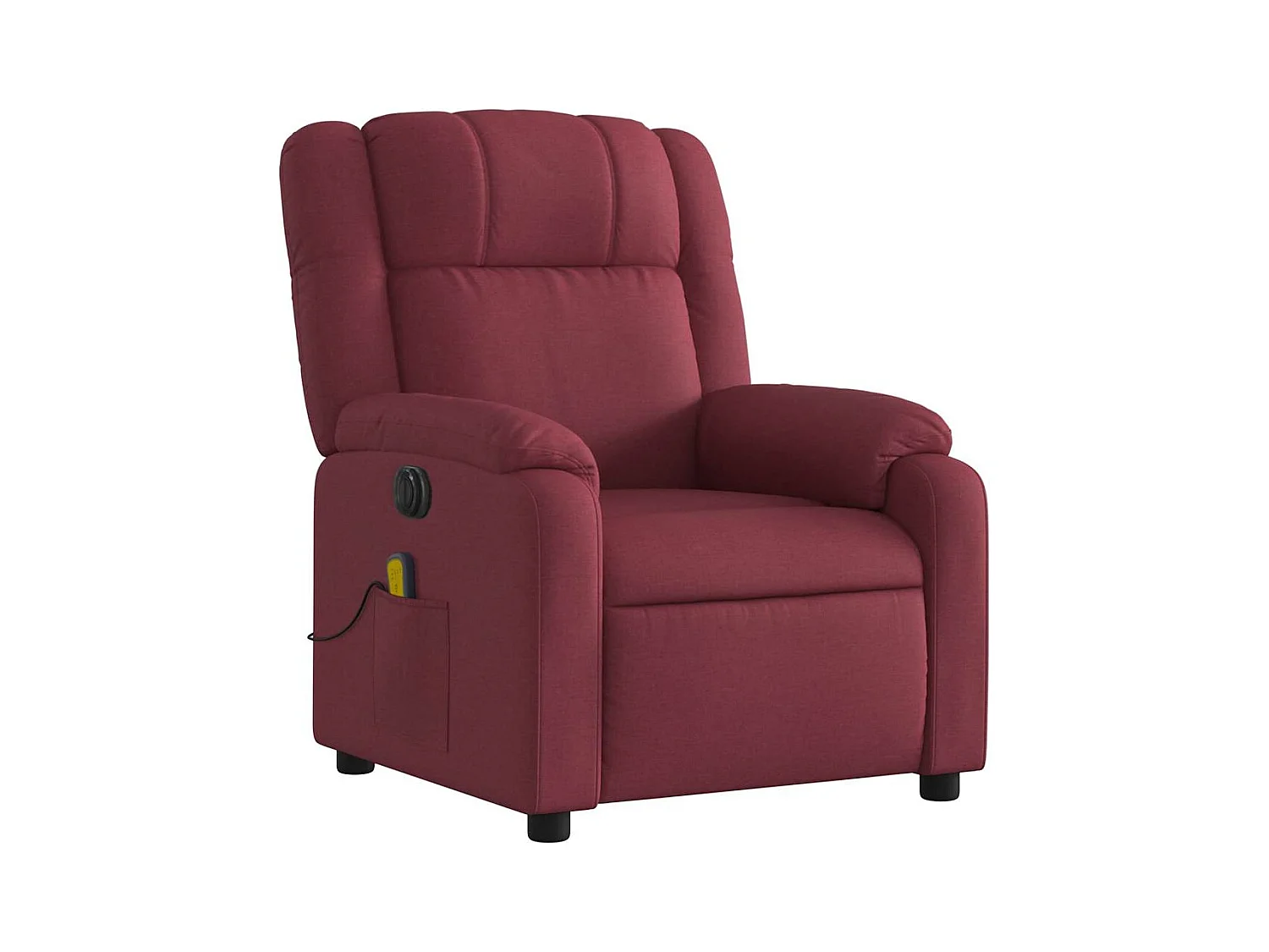 Fauteuil de relaxation TV tissu bordeaux 77 x 95 x 99 cm DEC027248