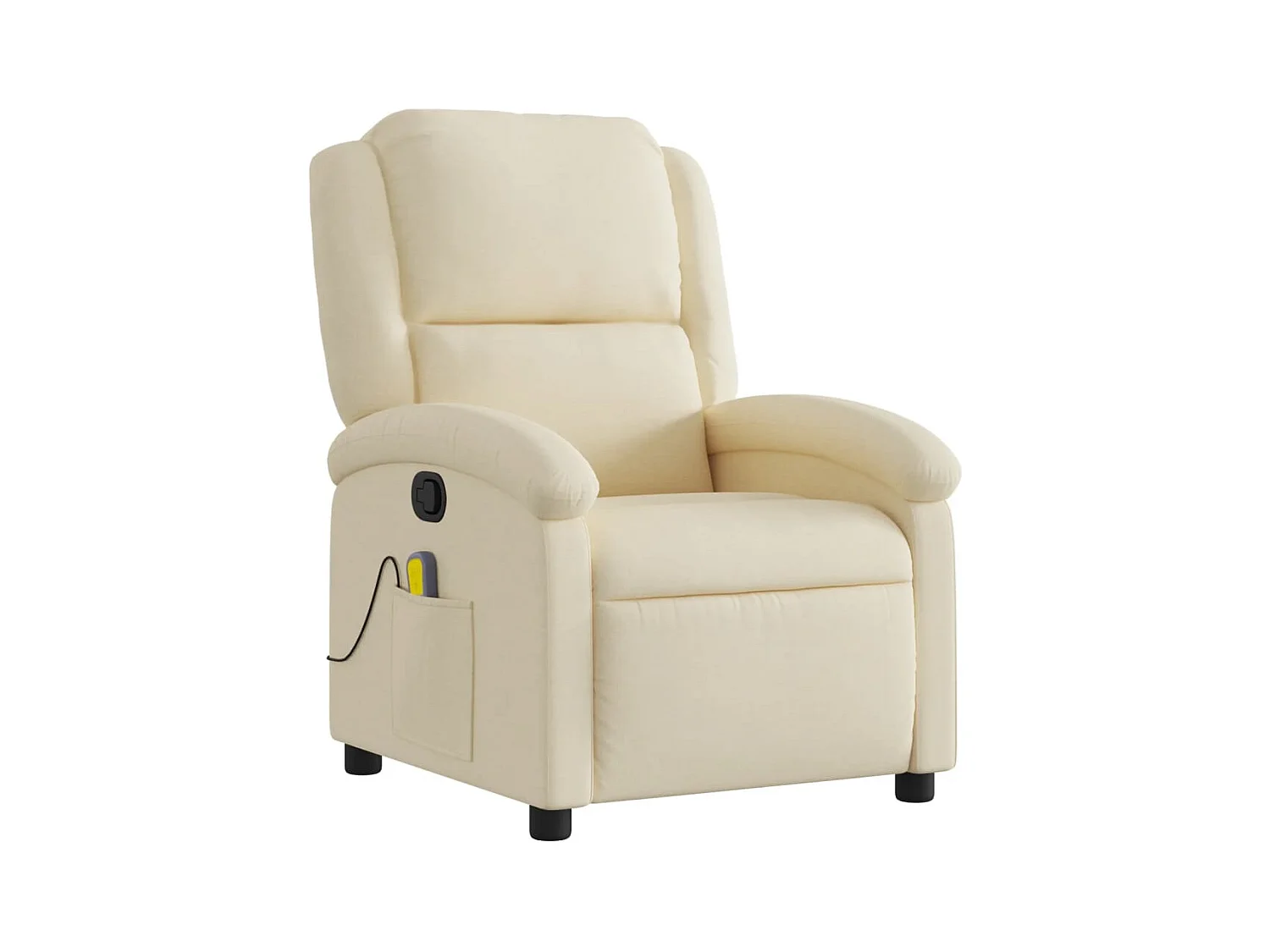 Fauteuil de relaxation TV tissu crème 71 x 86.5 x 99.5 cm DEC026888