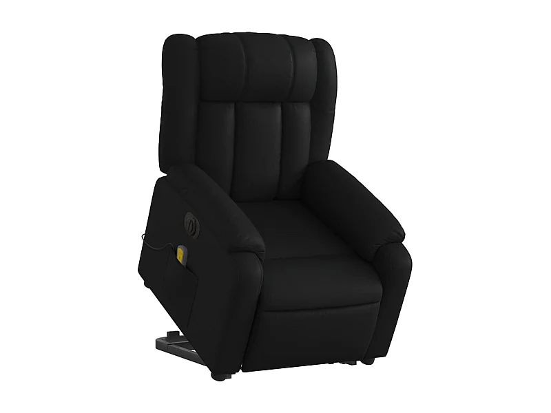 Fauteuil de relaxation fonction PVC noire 78 x 92 x 98 cm DEC027806