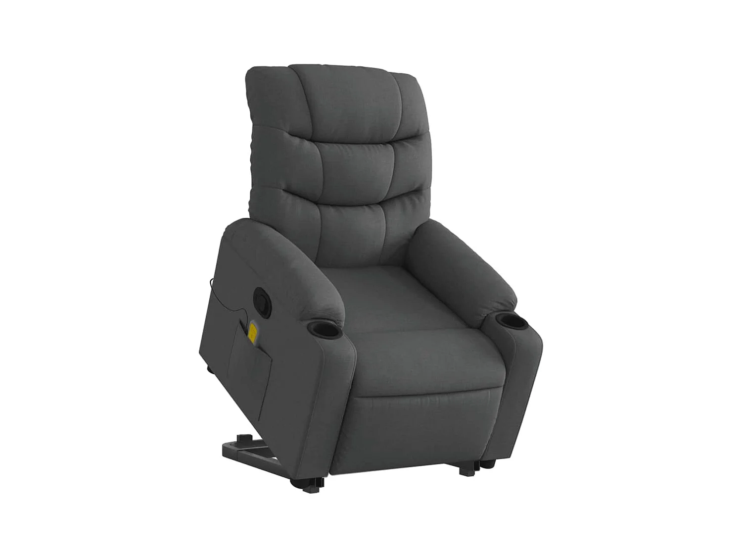 Fauteuil de relaxation TV tissu grise 75.5 x 93 x 99.5 cm DEC026945