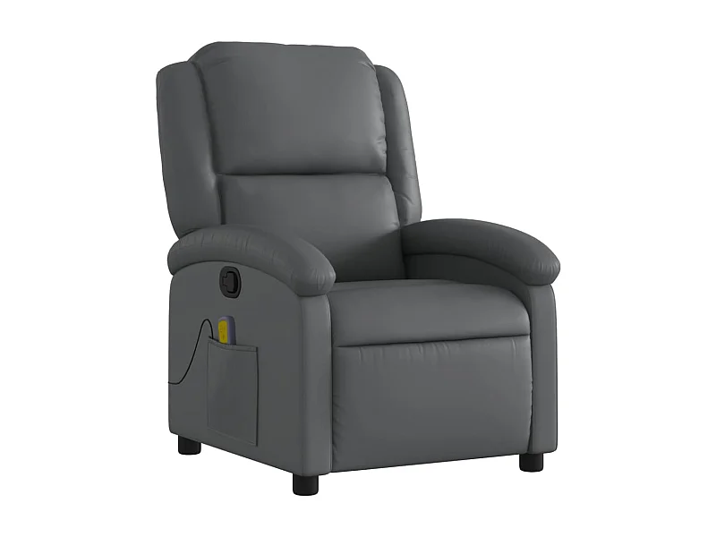 Fauteuil de relaxation TV PVC grise 71 x 86.5 x 99.5 cm DEC026969