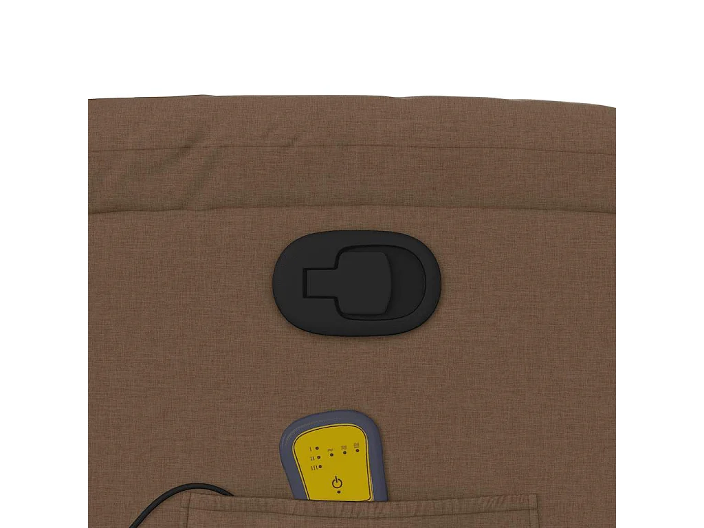 Fauteuil de relaxation TV tissu marron 77 x 95 x 99 cm DEC027020