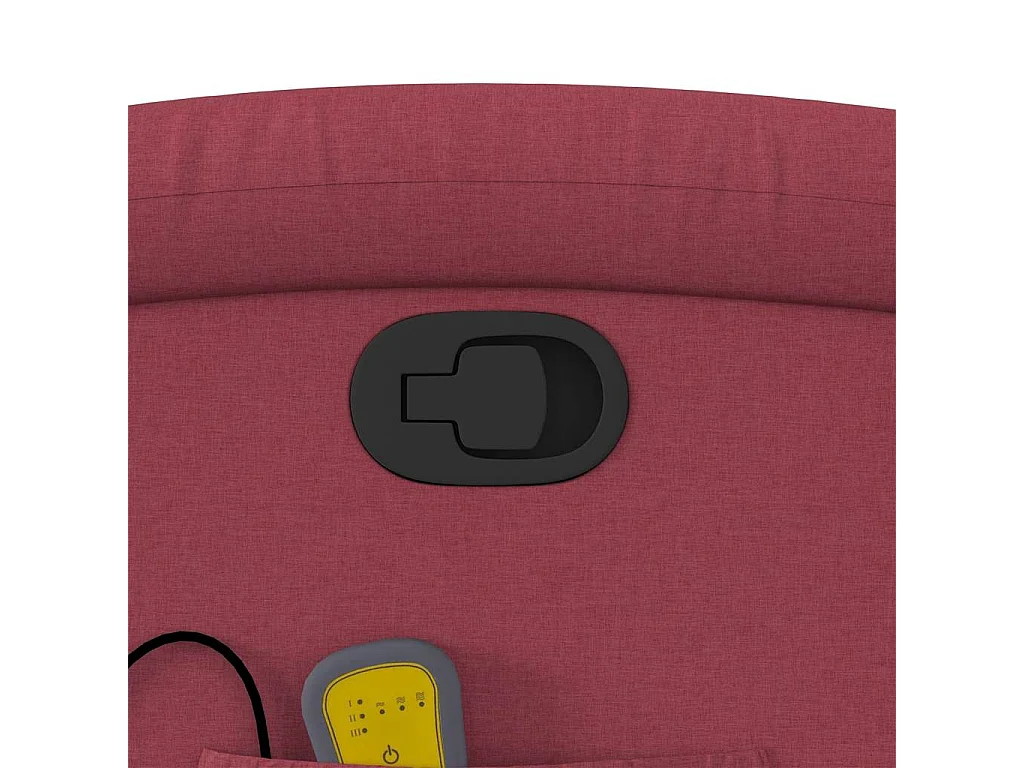 Fauteuil de relaxation TV tissu bordeaux 70 x 93 x 101 cm DEC027092