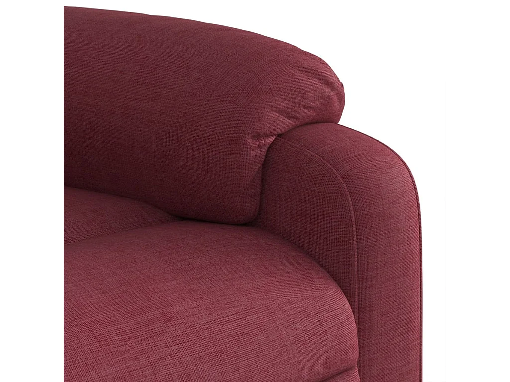 Fauteuil de relaxation TV tissu bordeaux 75 x 99 x 99 cm DEC027090