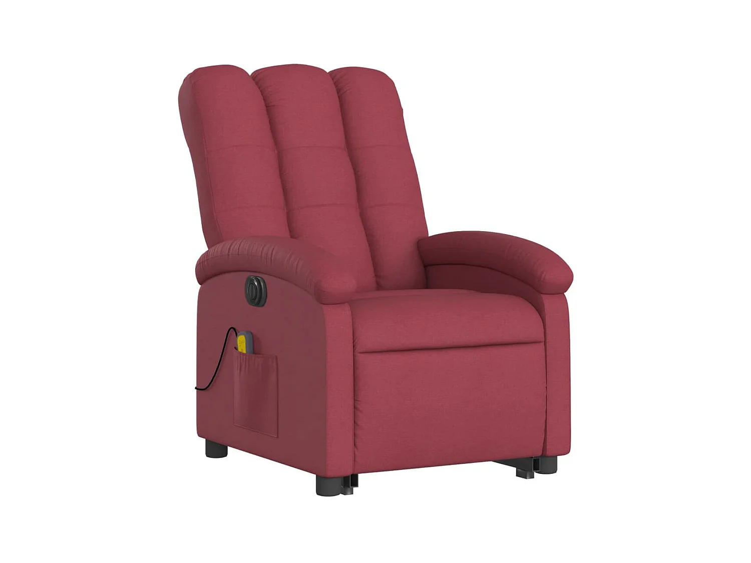 Fauteuil de relaxation fonction tissu bordeaux 70 x 93 x 101 cm DEC027849