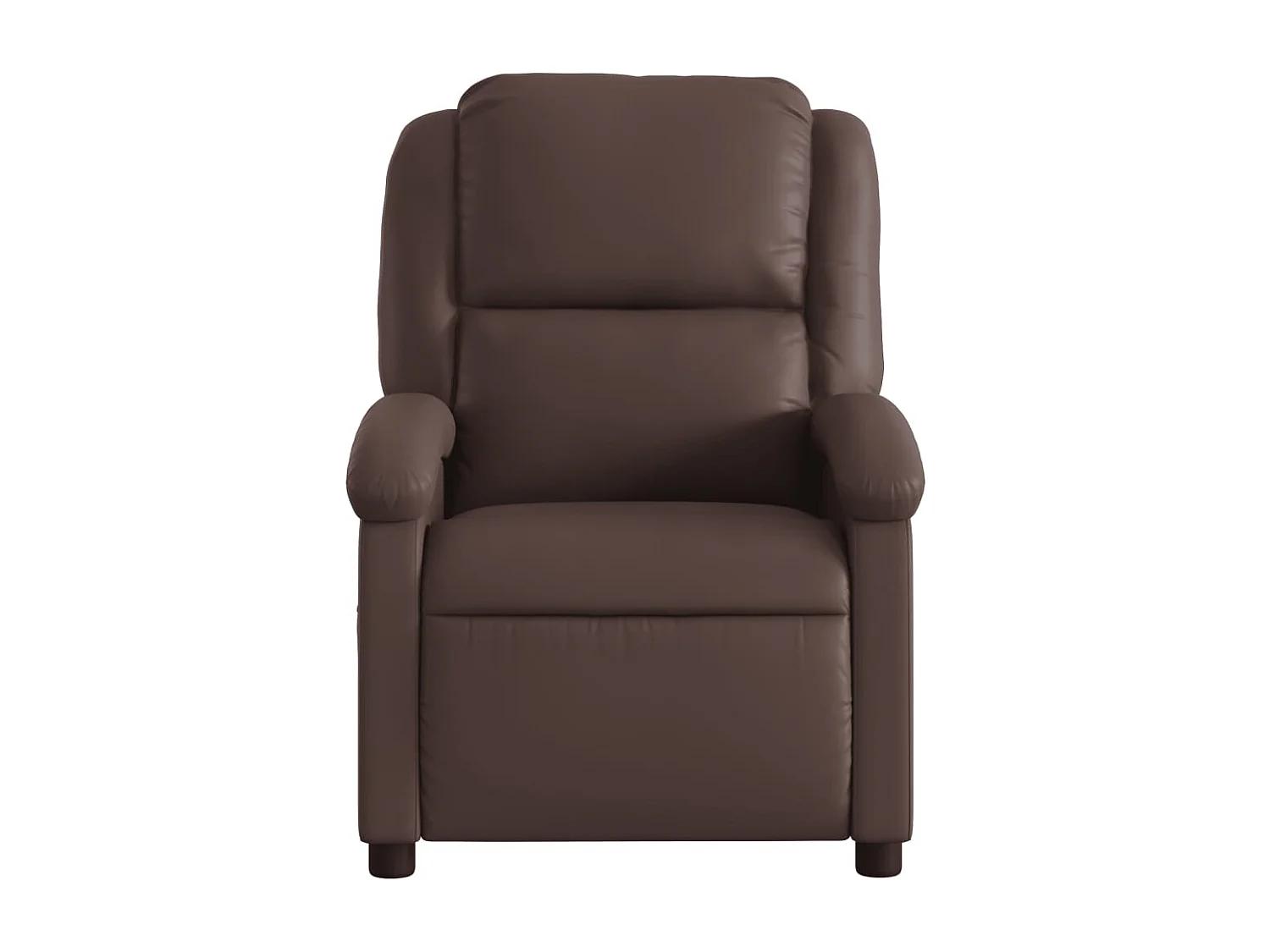 Fauteuil de relaxation TV PVC marron 71 x 86.5 x 99.5 cm DEC027204
