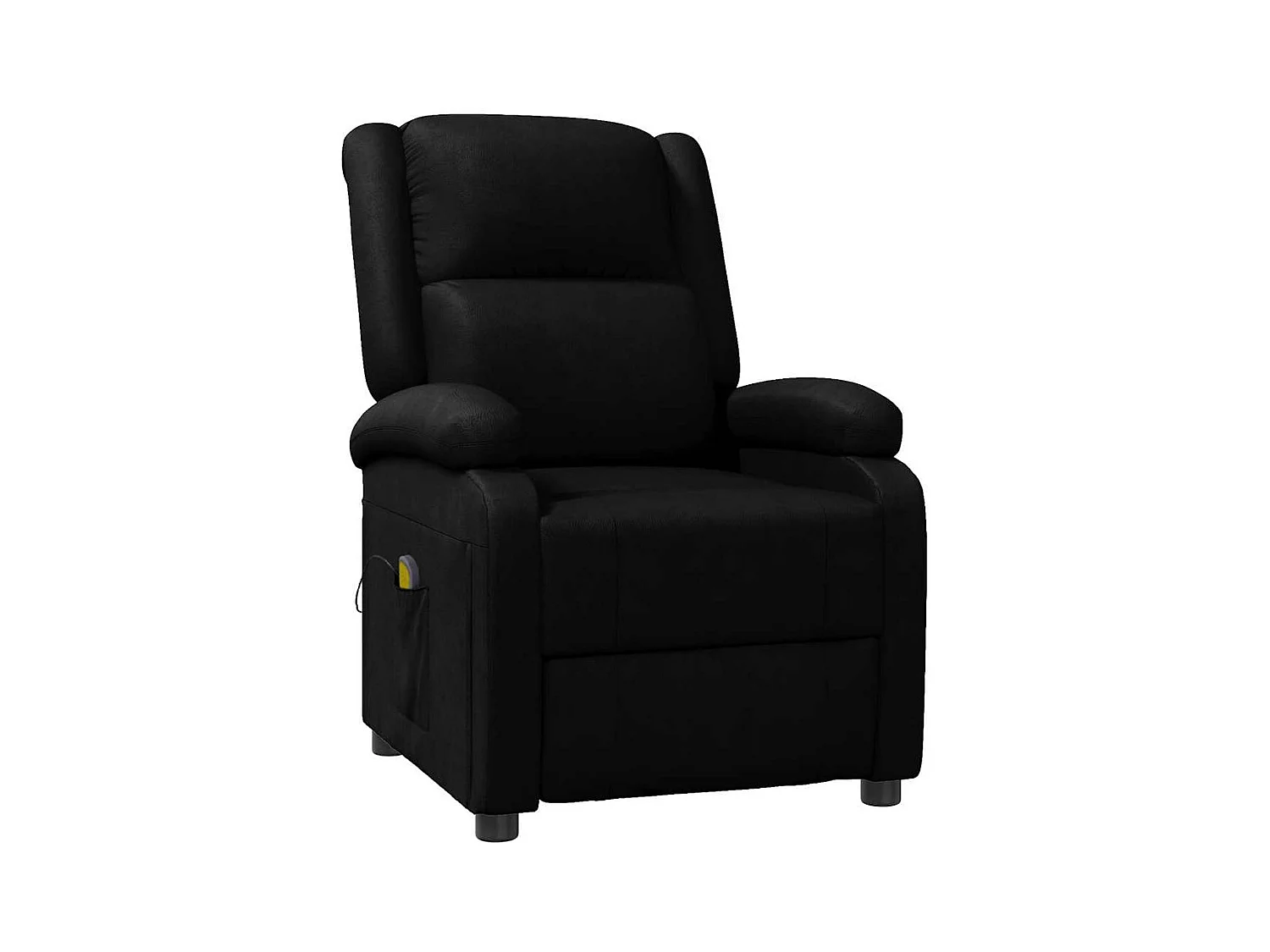 Fauteuil de relaxation avec PVC noire 70 x 93 x 98 cm DEC029243