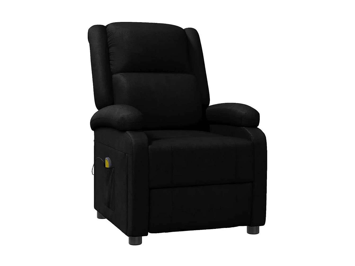 Fauteuil de relaxation avec PVC noire 70 x 93 x 98 cm DEC029243
