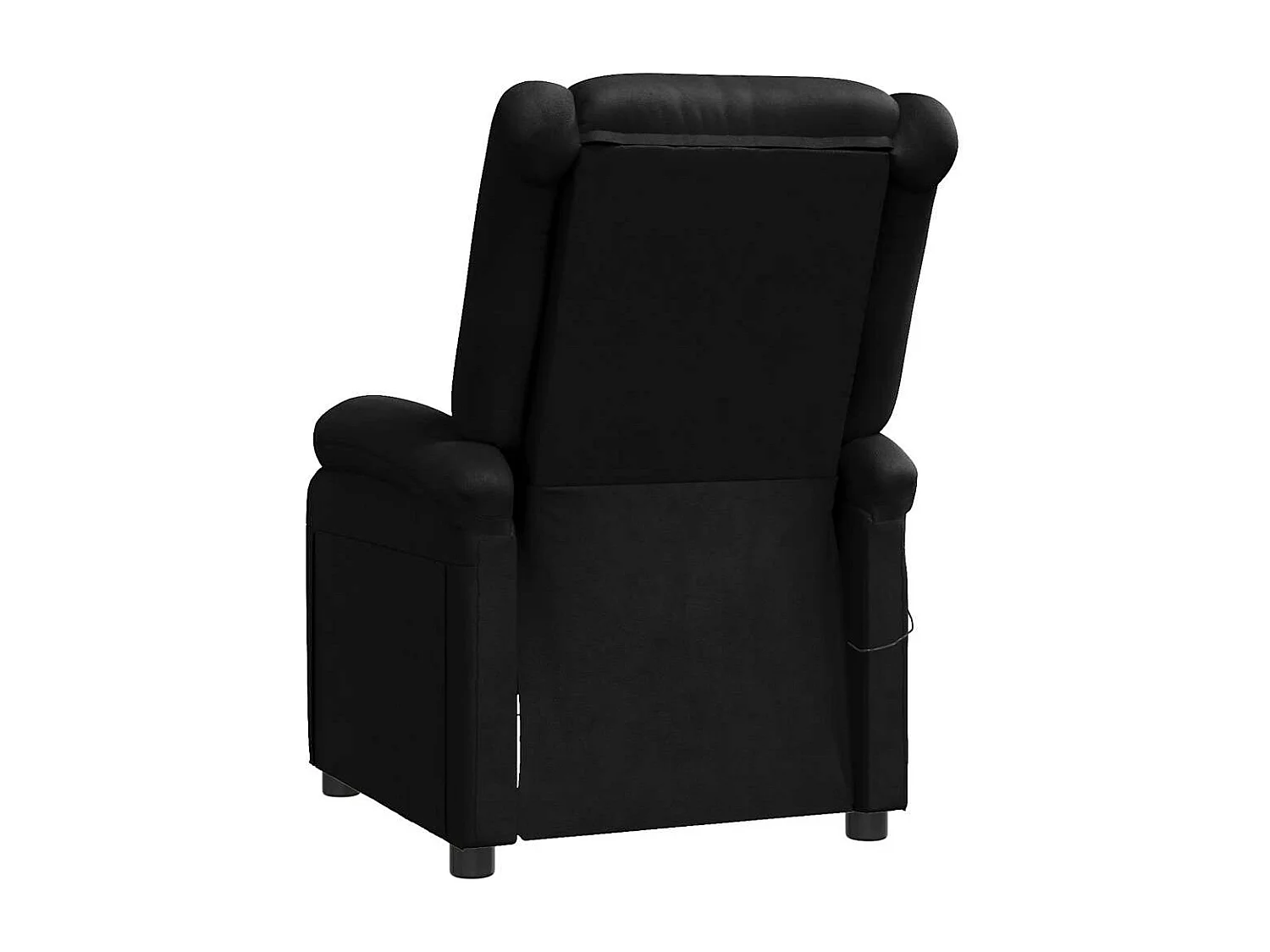 Fauteuil de relaxation avec PVC noire 70 x 93 x 98 cm DEC029243
