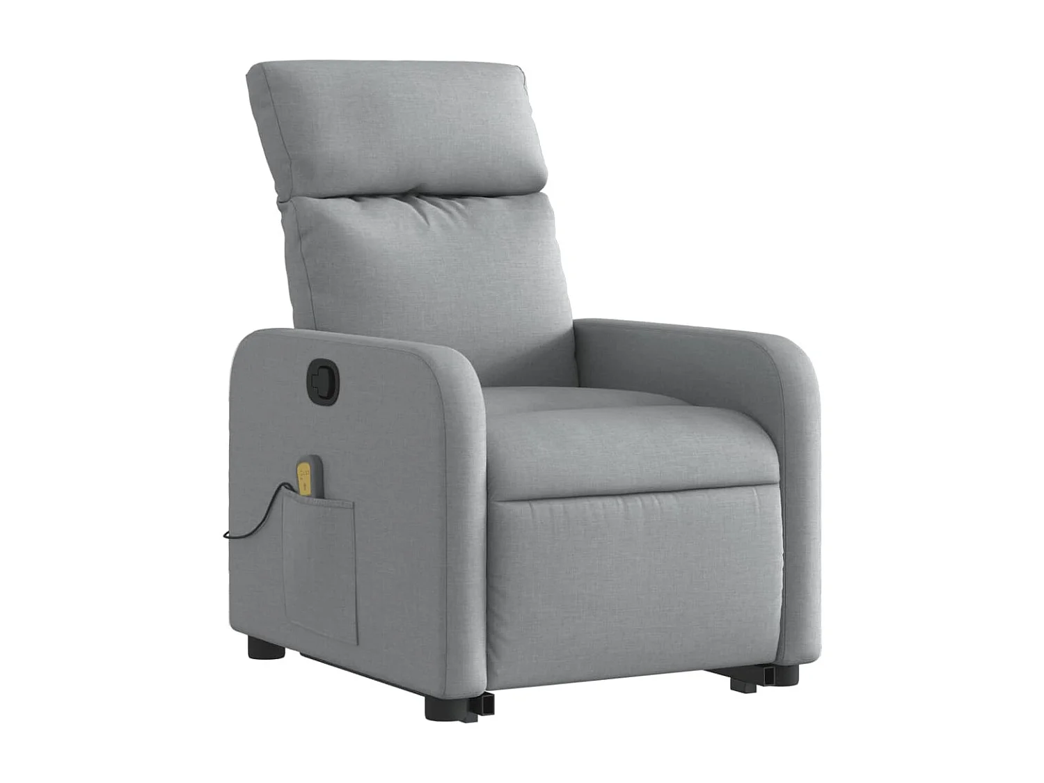 Fauteuil de relaxation TV tissu grise 66 x 89.5 x 95.5 cm DEC026923