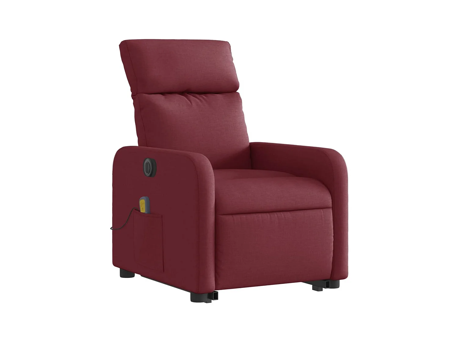 Fauteuil de relaxation fonction tissu bordeaux 66 x 89.5 x 95.5 cm DEC027846