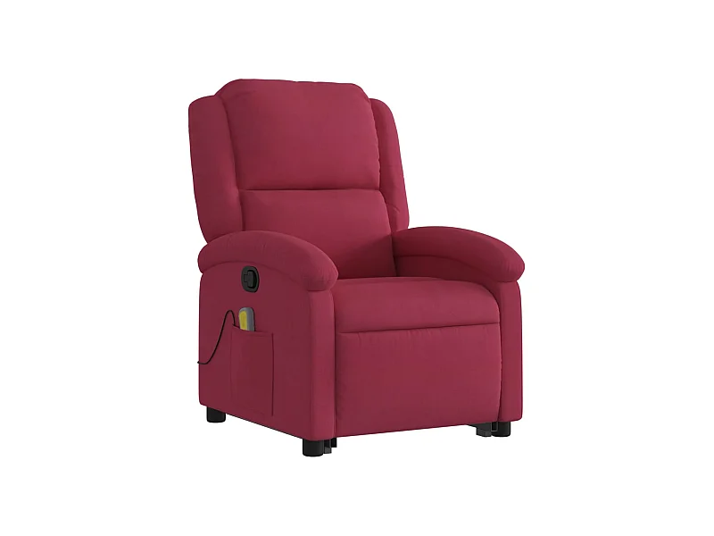 Fauteuil de relaxation TV bordeaux 71 x 86.5 x 99.5 cm DEC027098