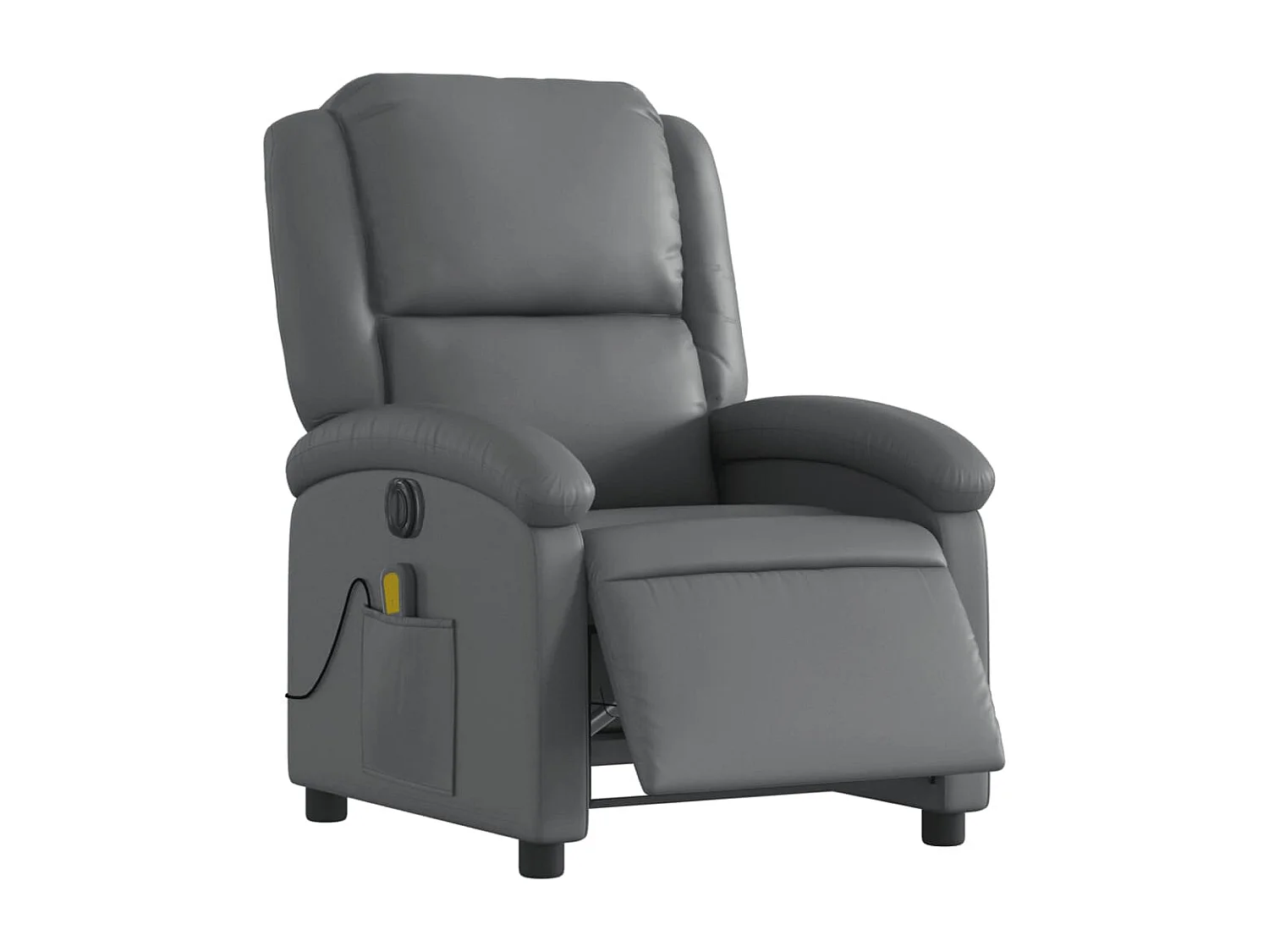 Fauteuil de relaxation TV PVC grise 71 x 86.5 x 99.5 cm DEC027178