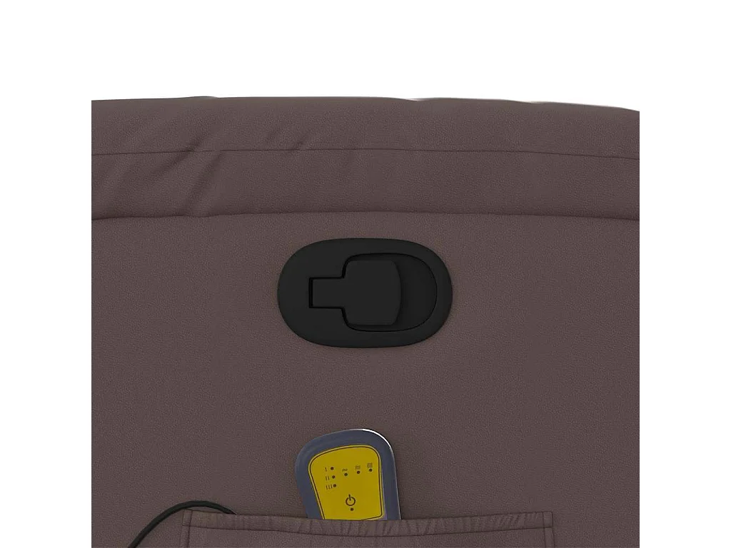 Fauteuil de relaxation TV PVC marron 75 x 99 x 99 cm DEC027002