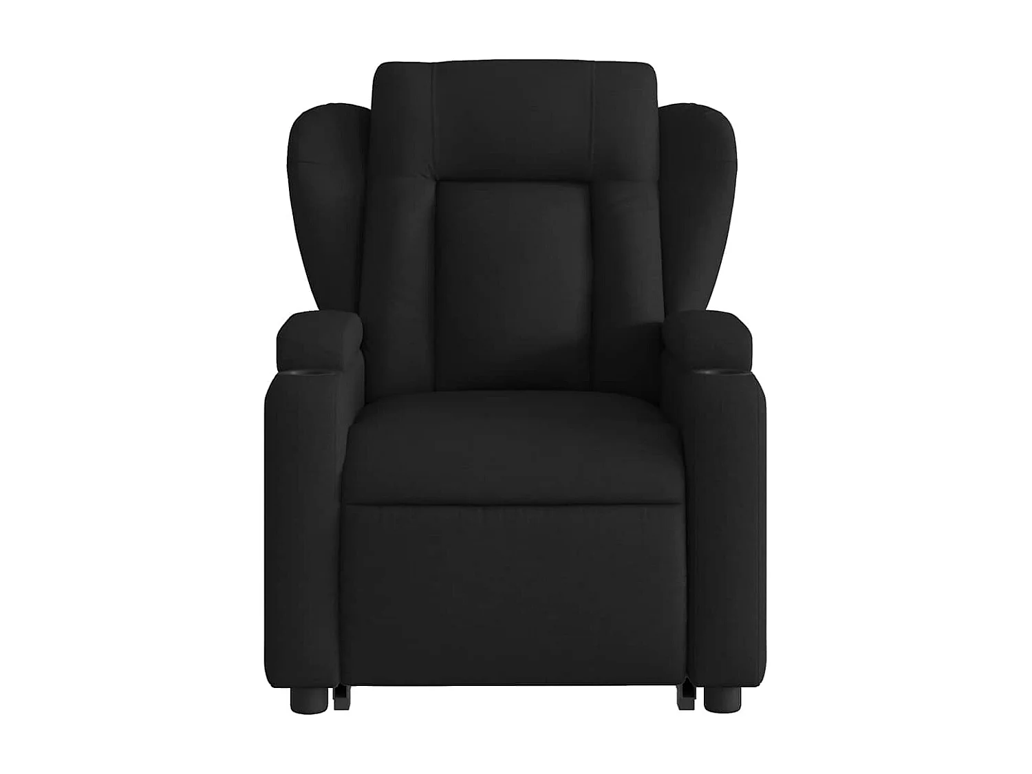 Fauteuil de relaxation fonction tissu noire 77 x 94.5 x 100 cm DEC027811