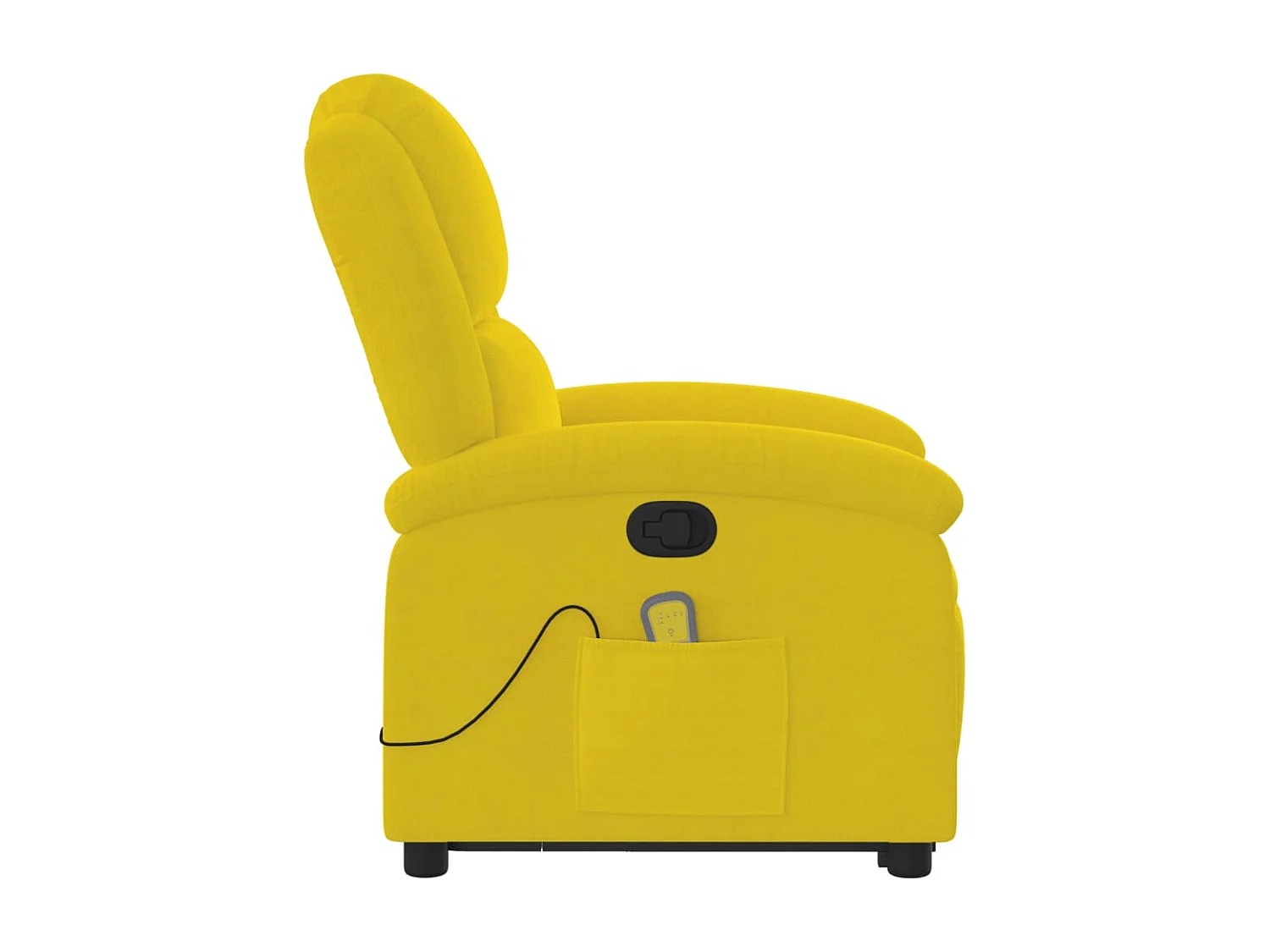 Fauteuil de relaxation TV jaune 71 x 86.5 x 99.5 cm DEC026983