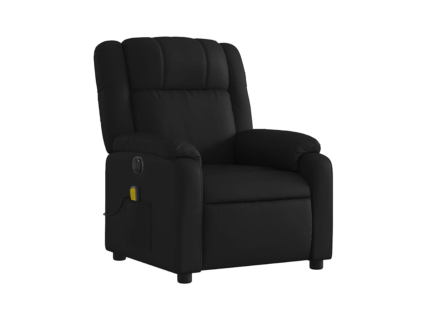 Fauteuil de relaxation TV PVC noire 77 x 95 x 99 cm DEC027219