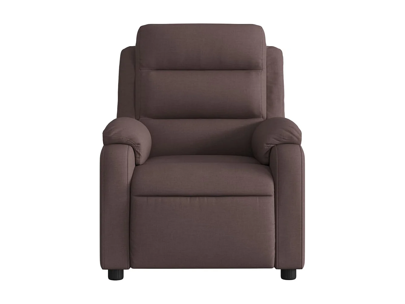 Fauteuil de relaxation TV tissu marron 75 x 92.5 x 100 cm DEC027195