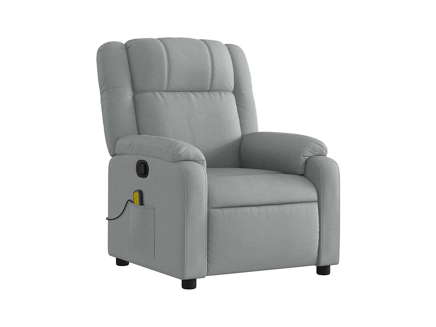 Fauteuil de relaxation TV tissu grise 77 x 95 x 99 cm DEC026908
