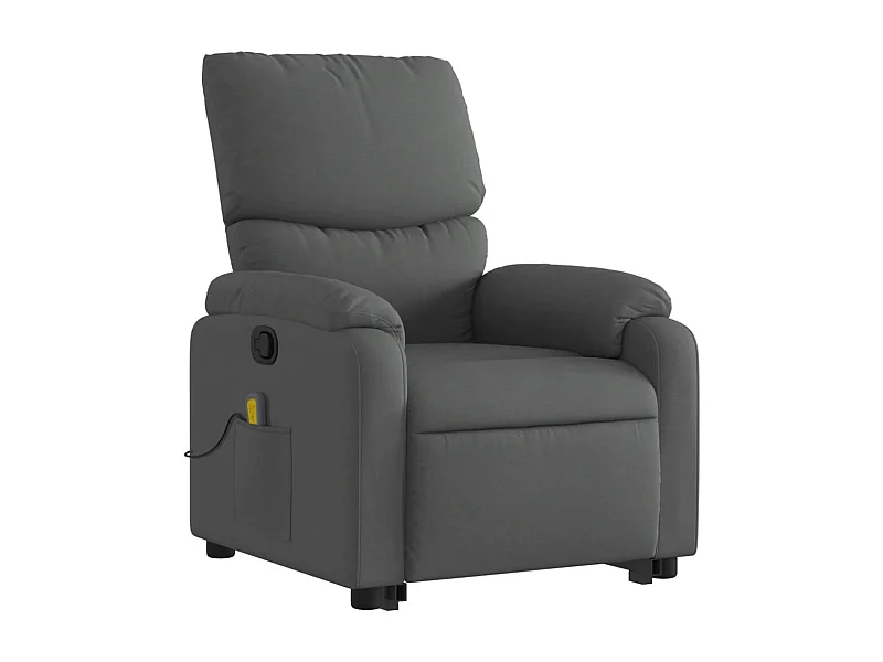 Fauteuil de relaxation TV tissu grise 75 x 99 x 99 cm DEC026952