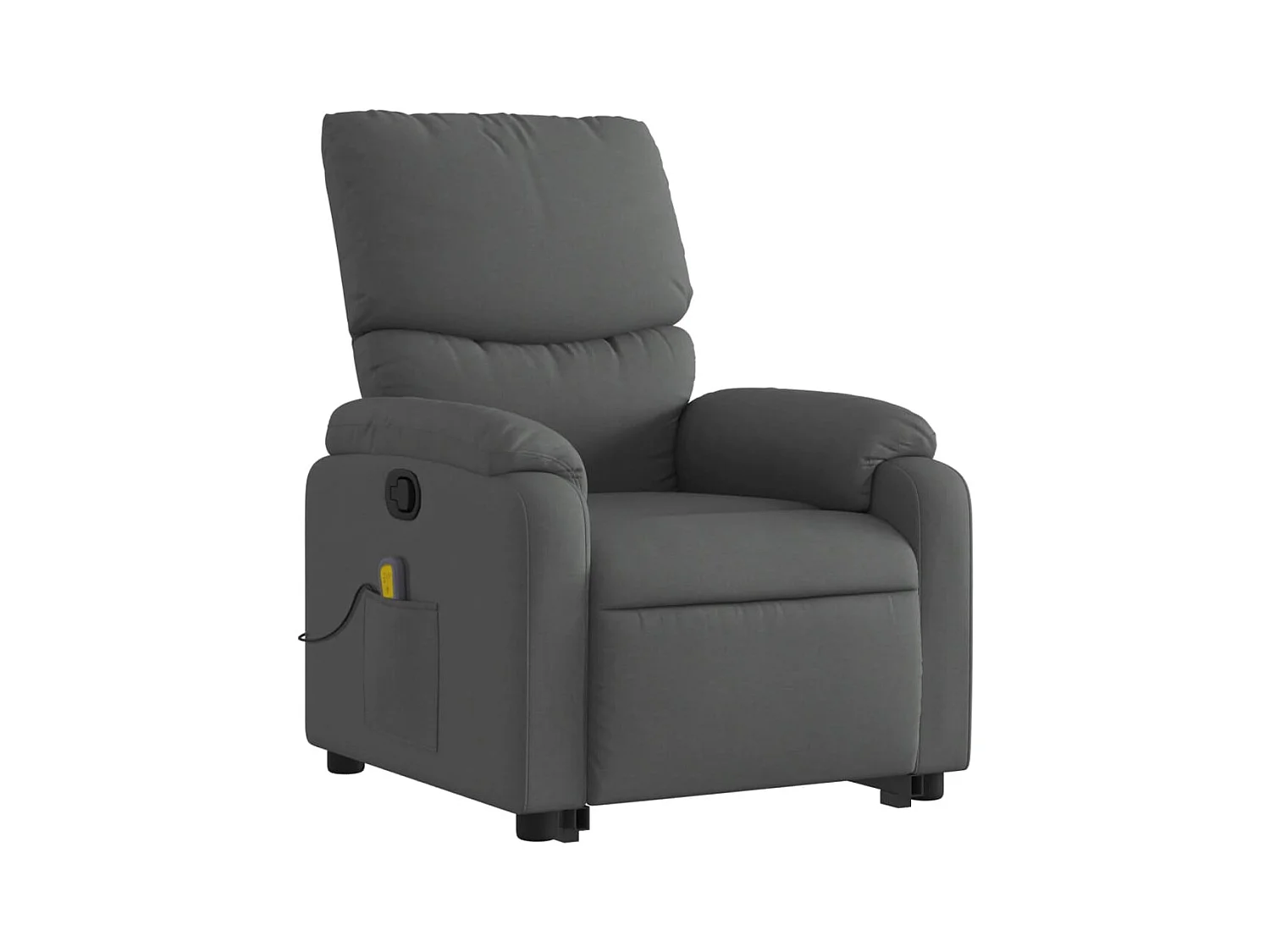 Fauteuil de relaxation TV tissu grise 75 x 99 x 99 cm DEC026952