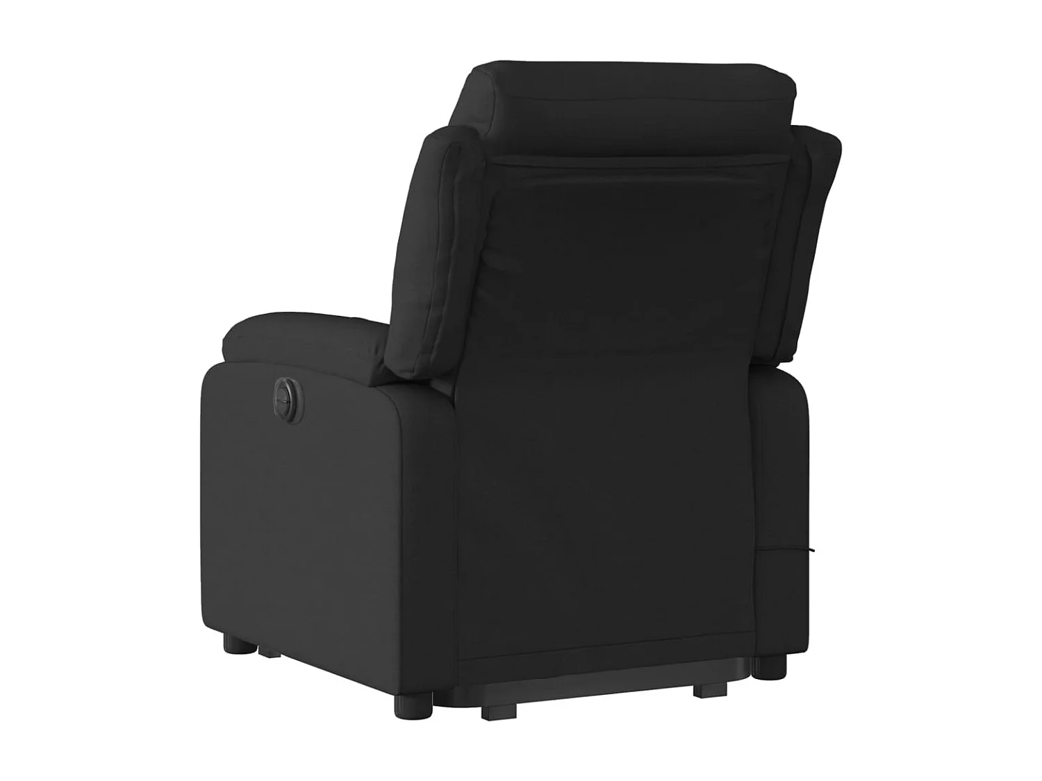 Fauteuil de relaxation TV tissu noire 75 x 92.5 x 100 cm DEC027055