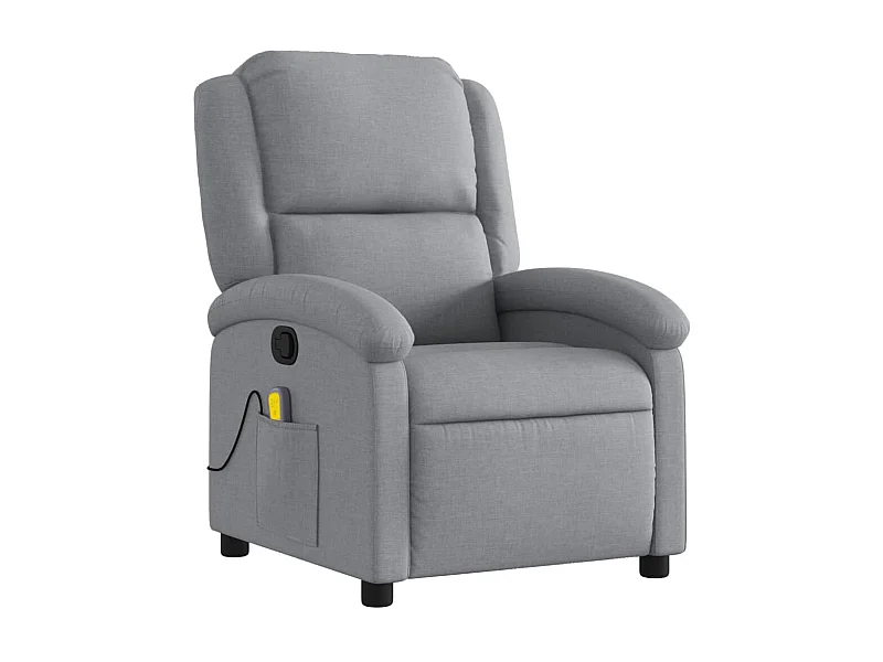Fauteuil de relaxation TV tissu grise 71 x 86.5 x 99.5 cm DEC026912