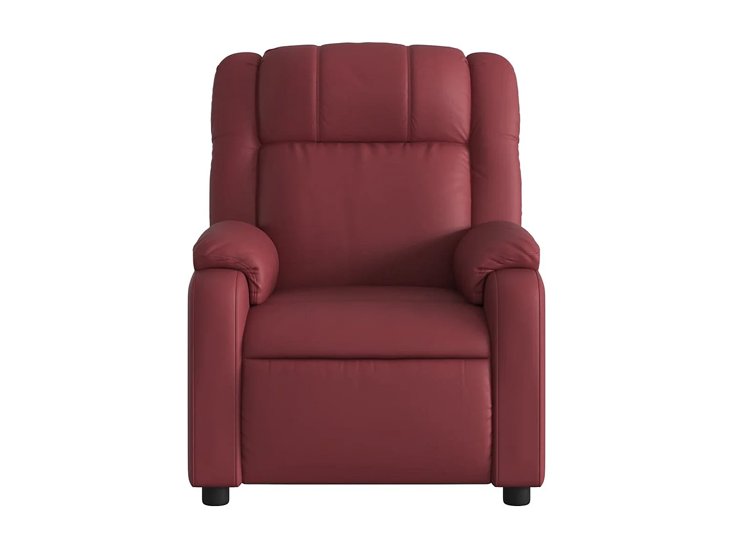 Fauteuil de relaxation TV PVC bordeaux 77 x 95 x 99 cm DEC027237