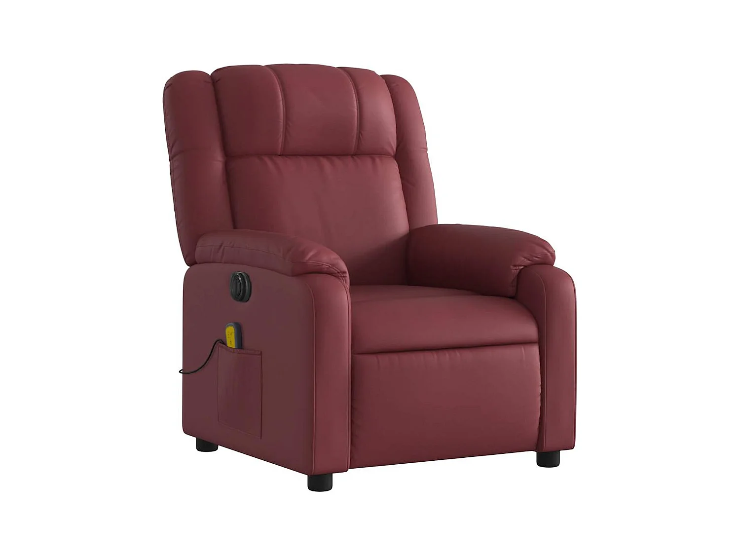 Fauteuil de relaxation TV PVC bordeaux 77 x 95 x 99 cm DEC027237