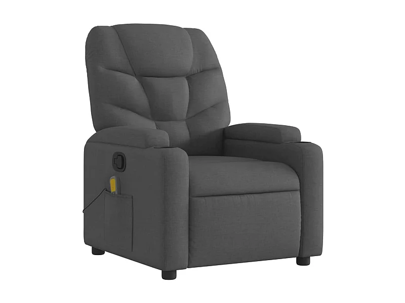 Fauteuil de relaxation TV tissu grise 74 x 89 x 100 cm DEC026944