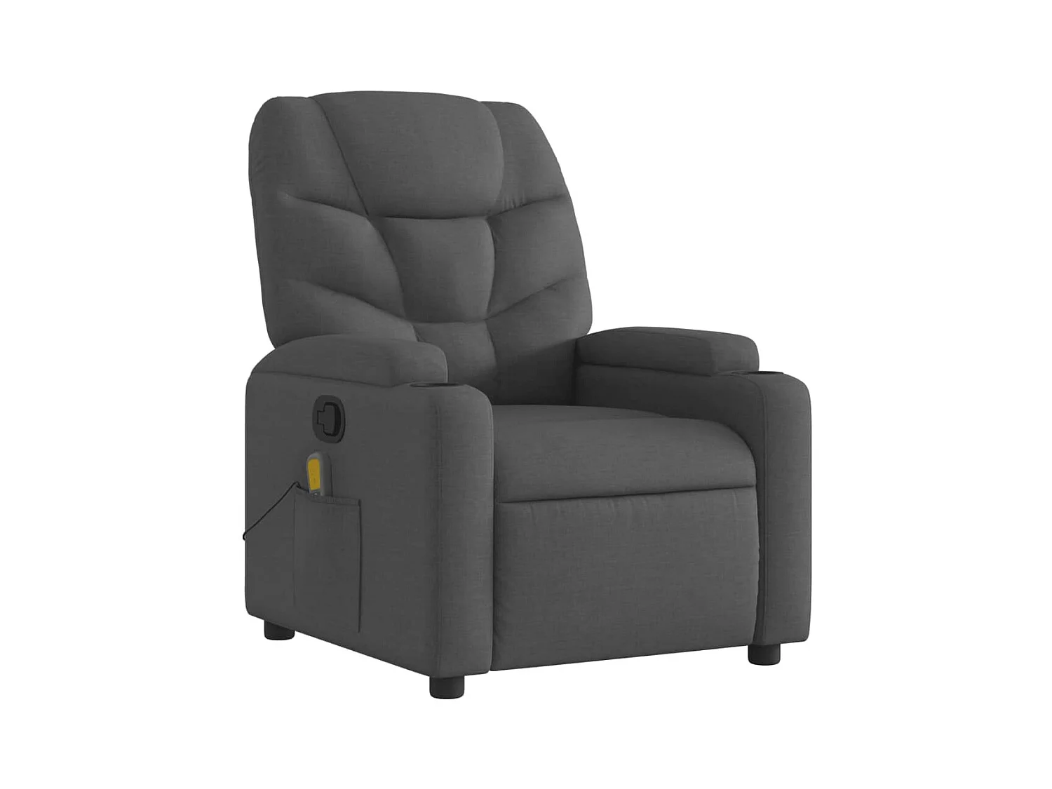 Fauteuil de relaxation TV tissu grise 74 x 89 x 100 cm DEC026944