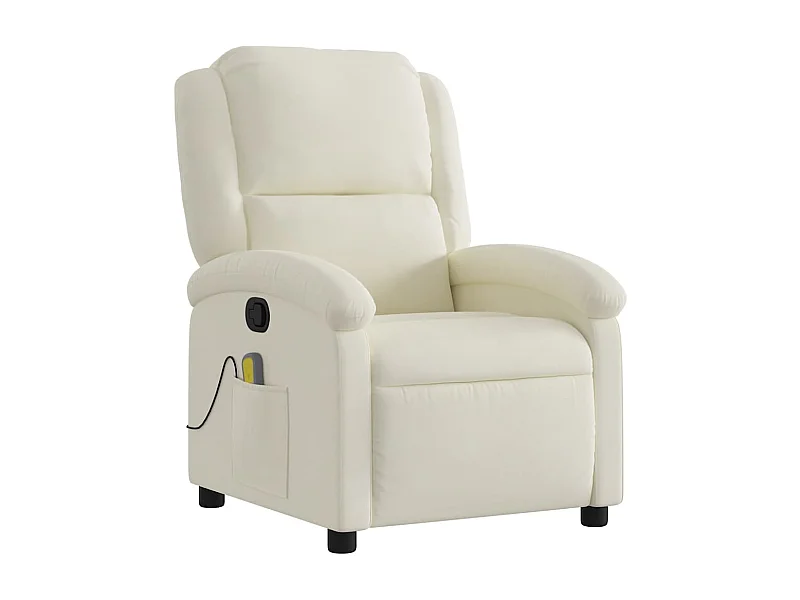 Fauteuil de relaxation TV crème 71 x 86.5 x 99.5 cm DEC026897