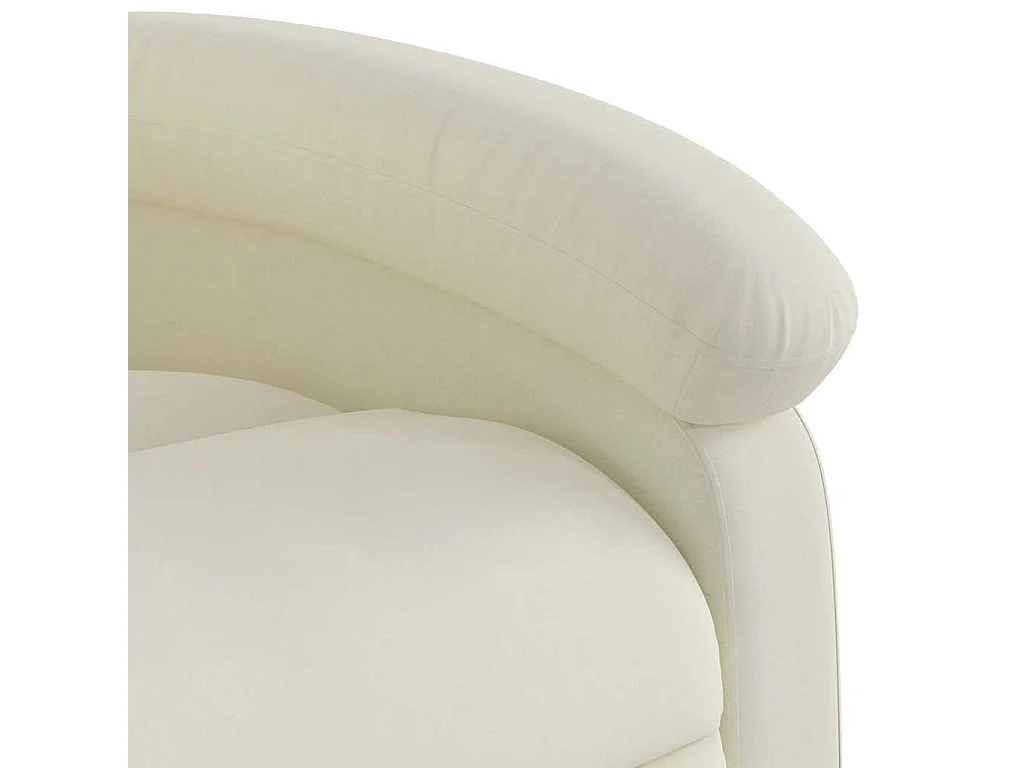 Fauteuil de relaxation TV crème 71 x 86.5 x 99.5 cm DEC026897