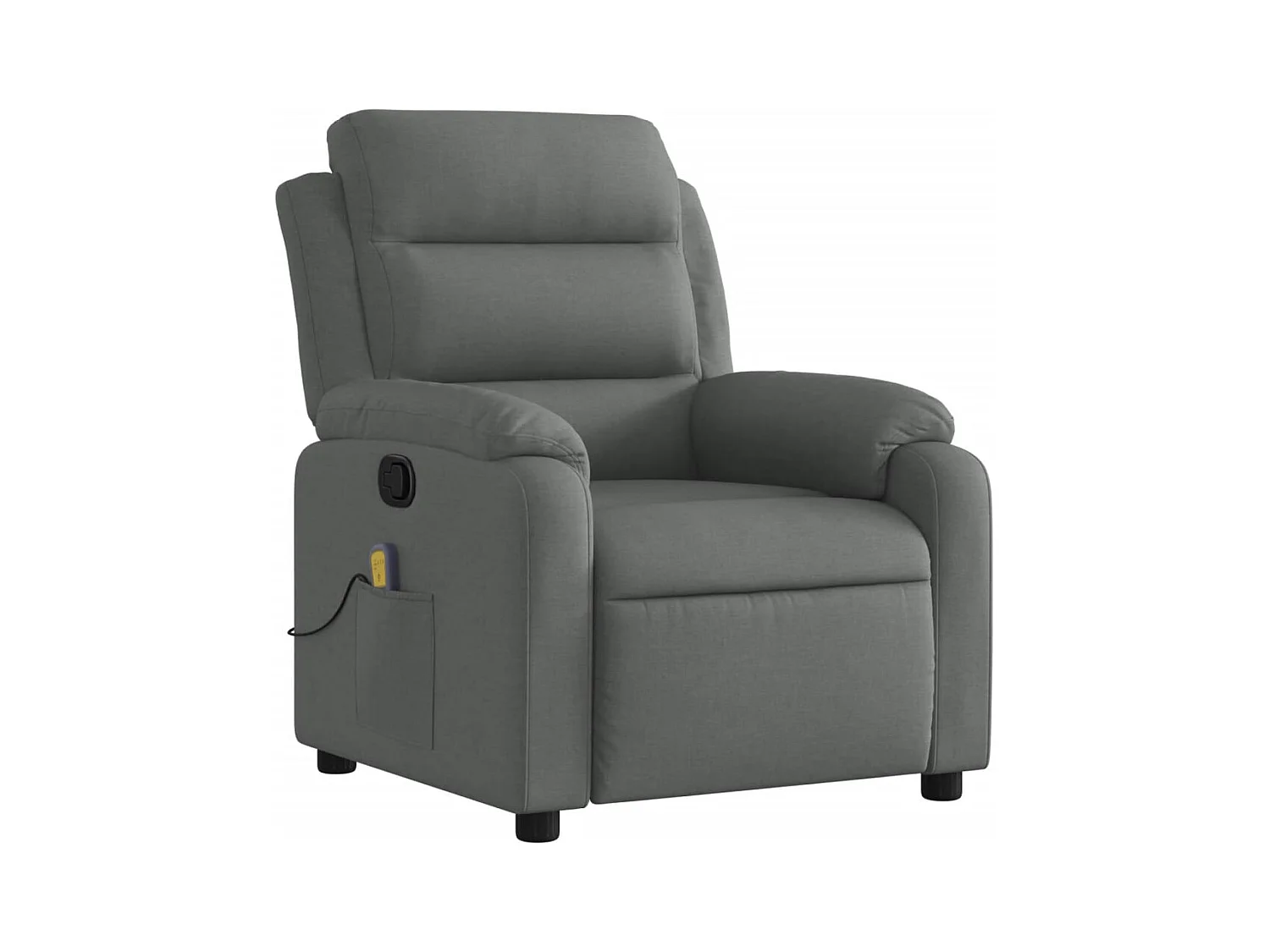 Fauteuil de relaxation TV tissu grise 75 x 92.5 x 100 cm DEC026957