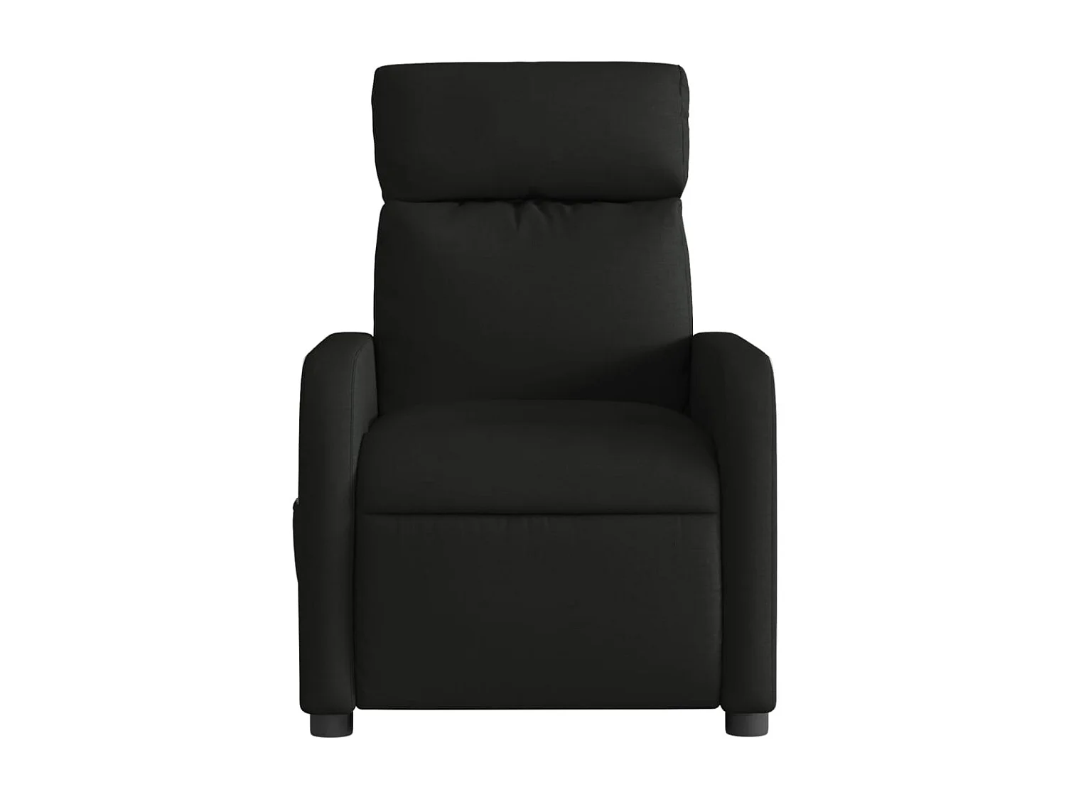 Fauteuil de relaxation TV tissu noire 66 x 89.5 x 95.5 cm DEC027232