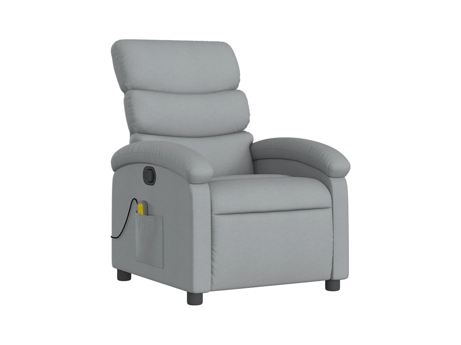 Fauteuil de relaxation TV tissu grise 70 x 92 x 99.5 cm DEC026924