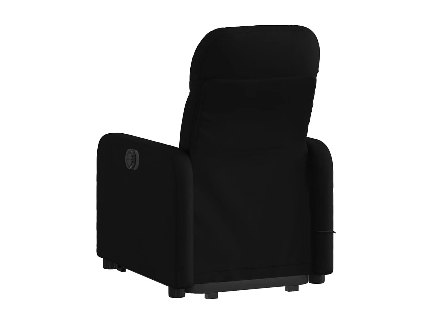 Fauteuil de relaxation TV tissu noire 66 x 89 x 96 cm DEC027070